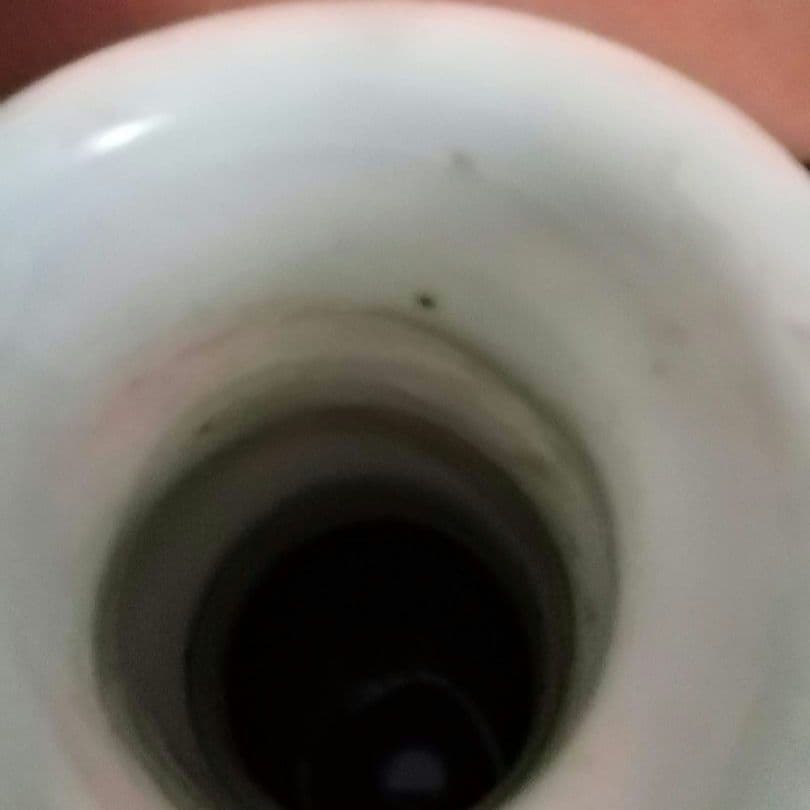 古伊万里　大徳利　染付け　江戸　明治　和骨董　雨垂れが景色です