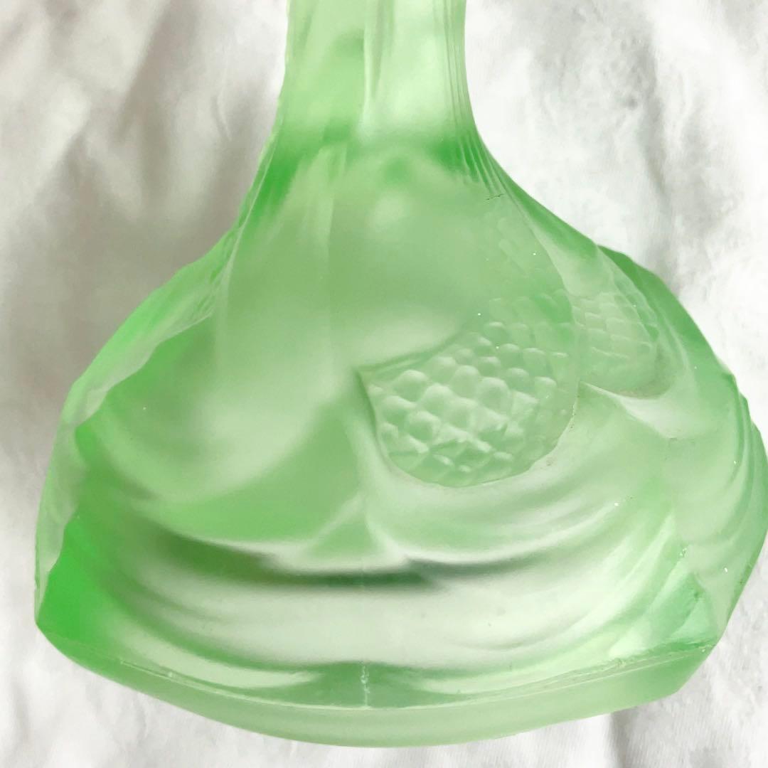 WALTHER GLAS マーメイド　ウランガラス　キャンドルホルダー　グリーン