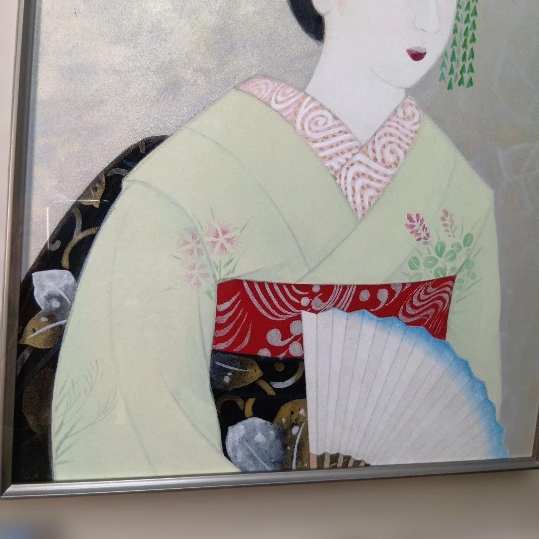 池本冨実「舞妓」日本画 10号 日美展出展作品 舞妓を描く達人