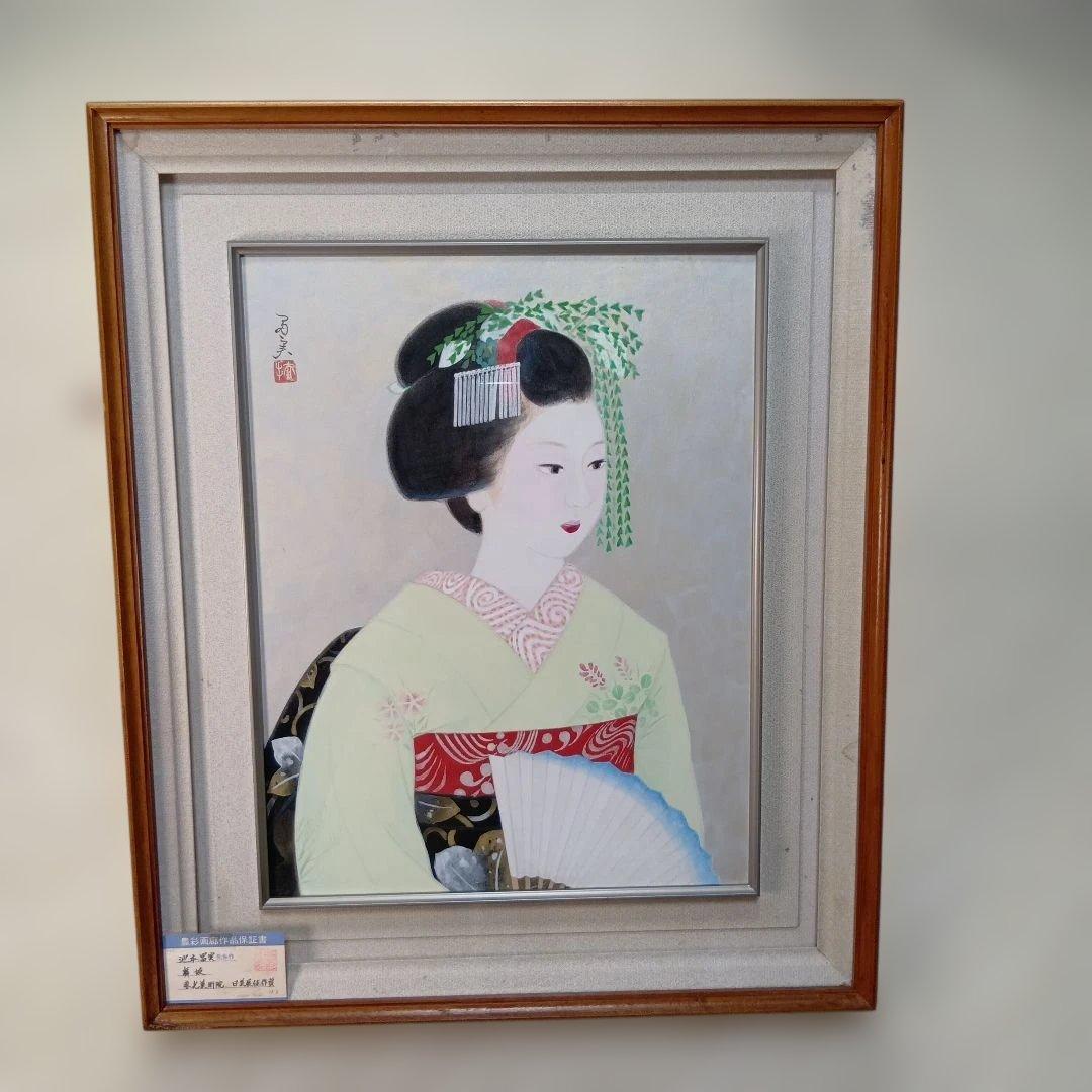 池本冨実「舞妓」日本画 10号 日美展出展作品 舞妓を描く達人