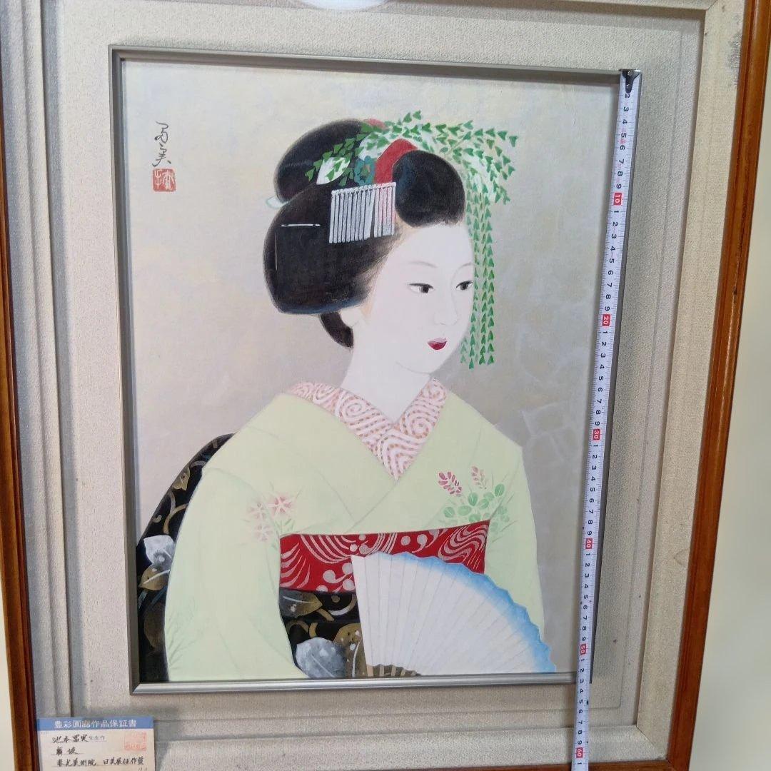 池本冨実「舞妓」日本画 10号 日美展出展作品 舞妓を描く達人