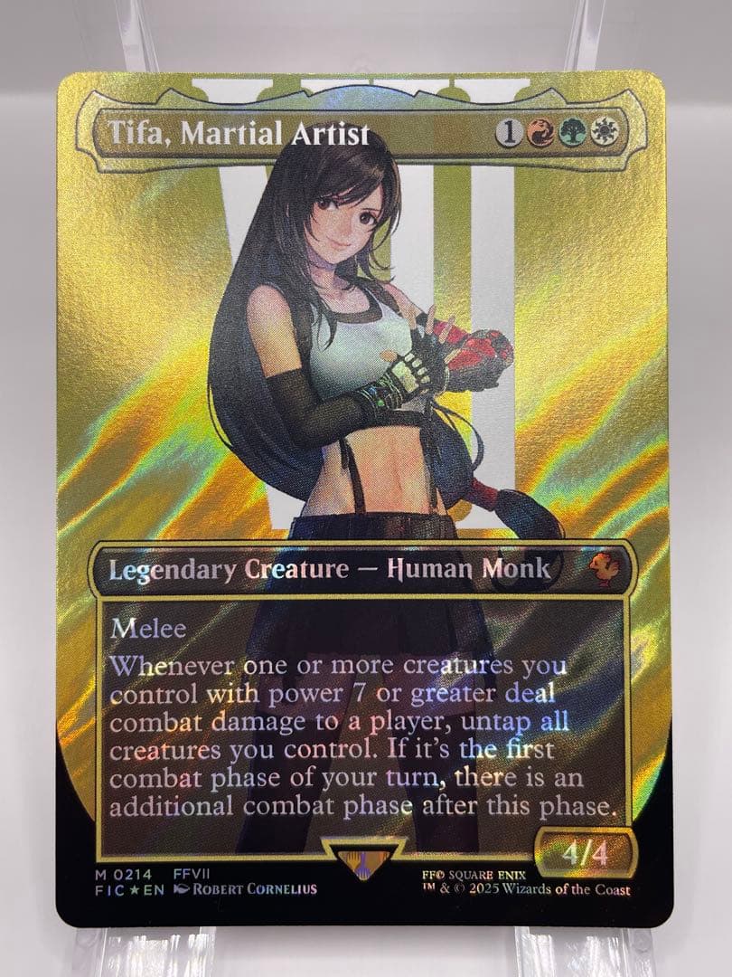 希少 EU版 mtg 格闘家、ティファ サージFOIL FF