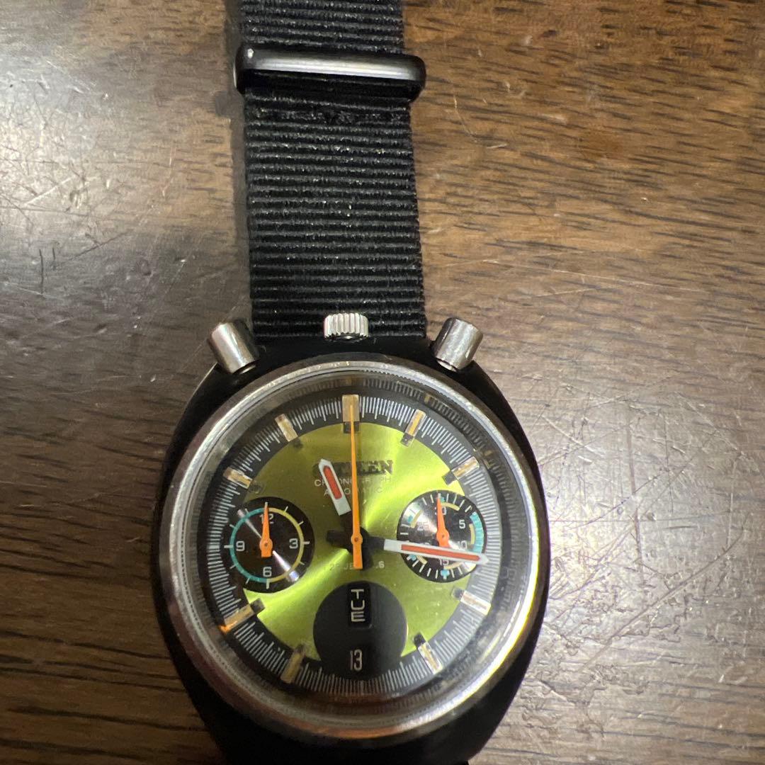 Citizen チャレンジタイマー自動巻き クロノグラフ 時計