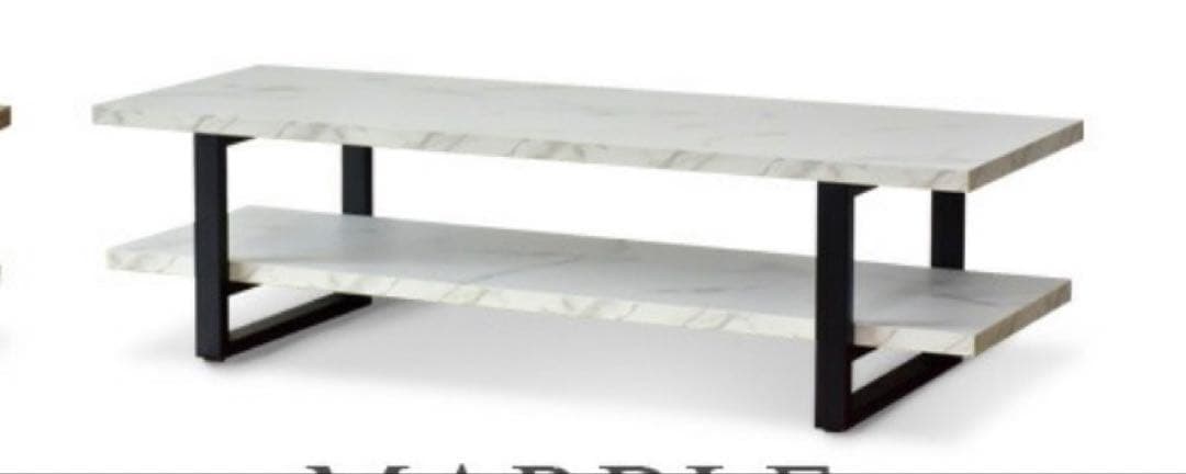 2*c様 【完成形】テレビ台　ローボード　大理石調　120cm