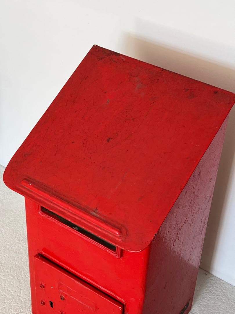 貴重 鍵付き使用可能　郵便ポスト 郵便差出箱2号／昭和35年　】レトロ 新聞受け