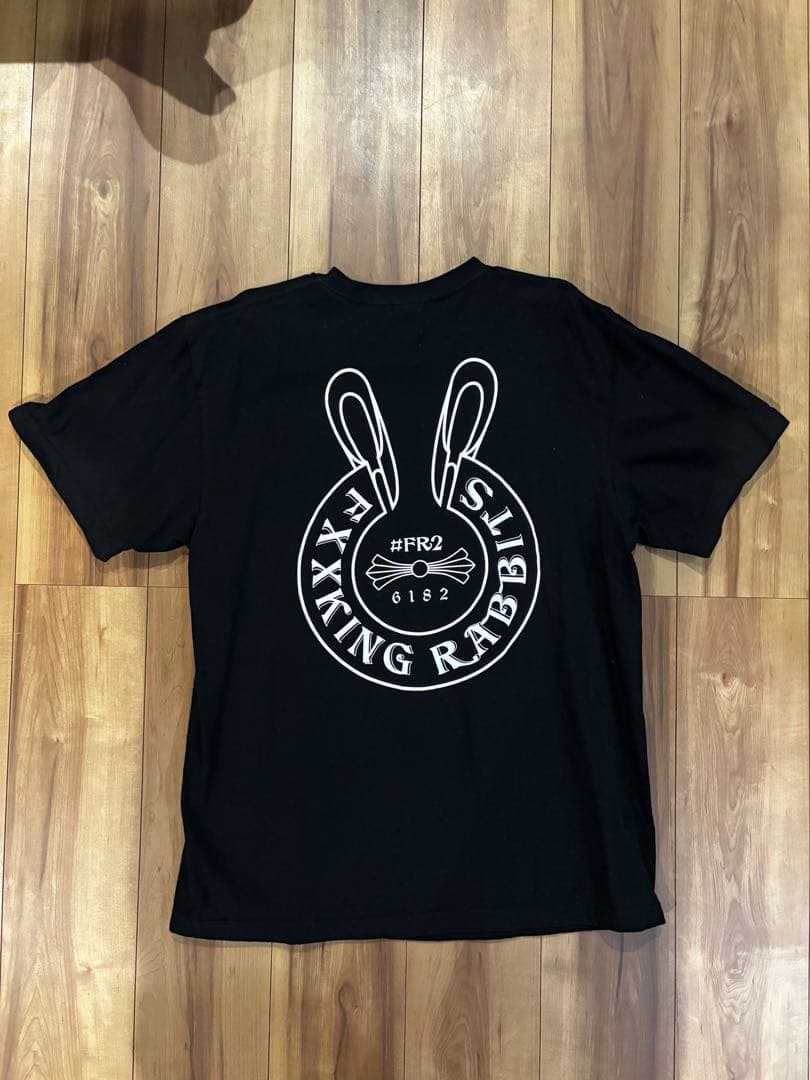 FR2 エフアールツー ラビットハーツTシャツ クロムハーツ ブラック　即完売