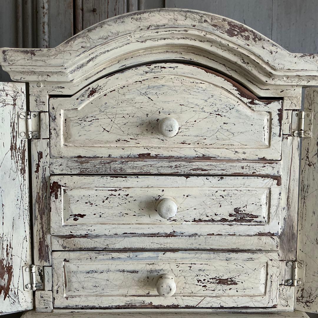 フランスアンティーク　ドール用　ドロワー　チェスト　ワードローブ　ジュエリー