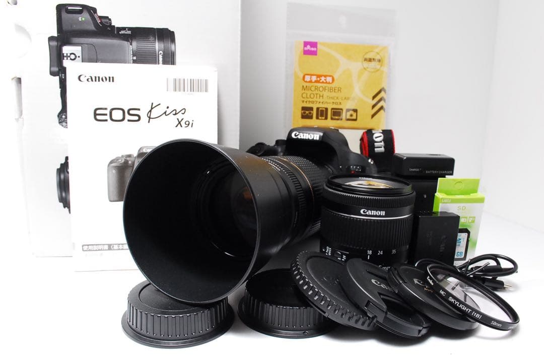 【豪華セット】Canon Kiss x9i ダブルレンズ WiFi スマホ転送◎
