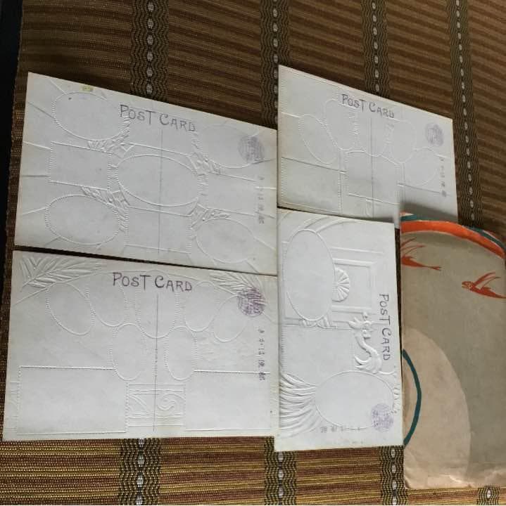 切手だけで3万7200円！極レア！大正10年東宮御帰朝記念４種切手記念印押印葉書