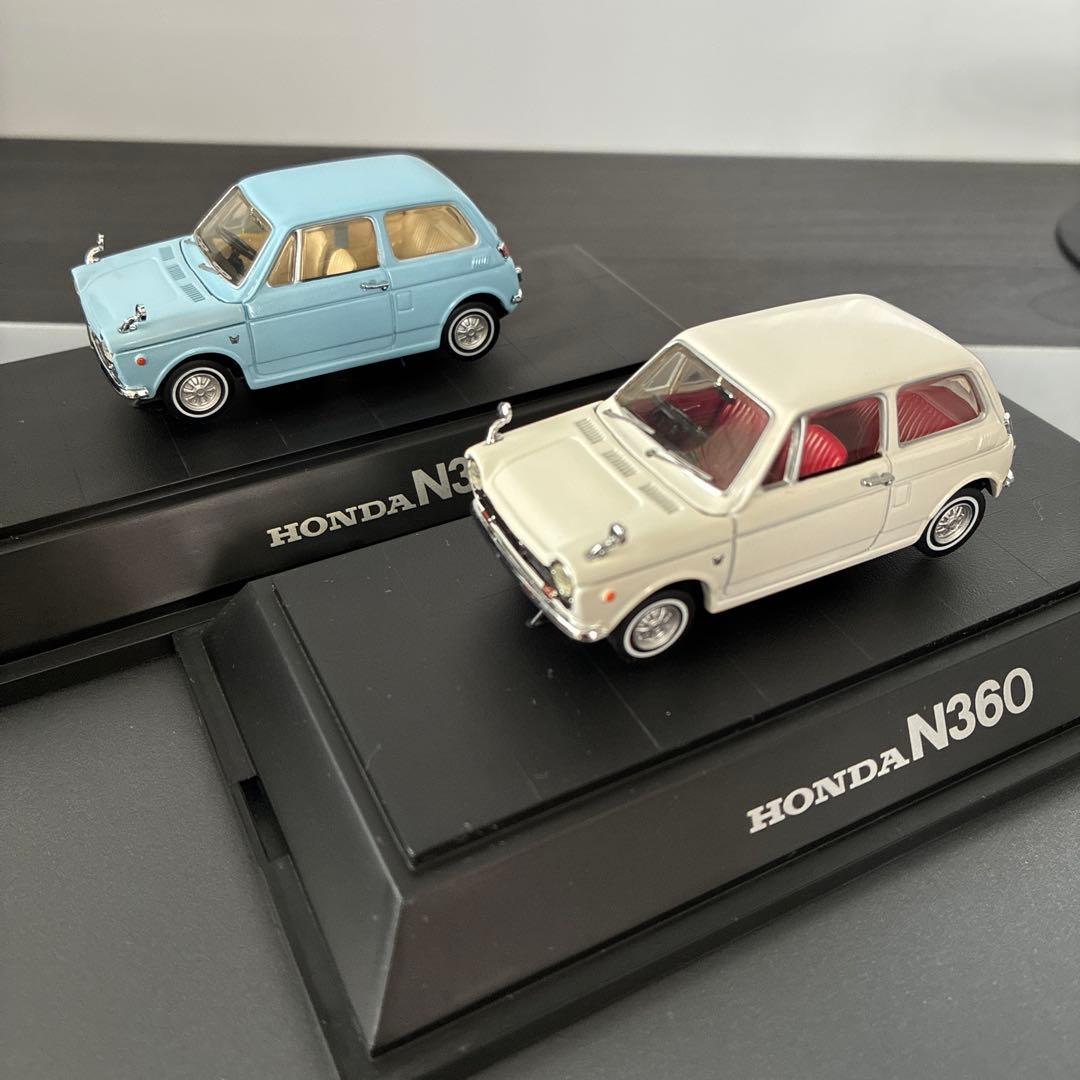 エブロ　EBBRO HONDA N360 ミニカー　赤 水色 白　3台セット