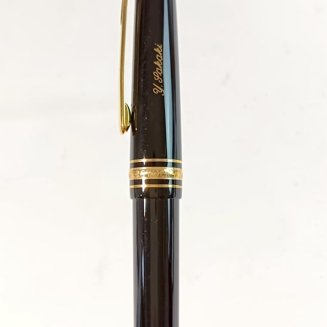 MONTBLANC 万年筆 ゴールド装飾 ネーム入り マイスターシュティック