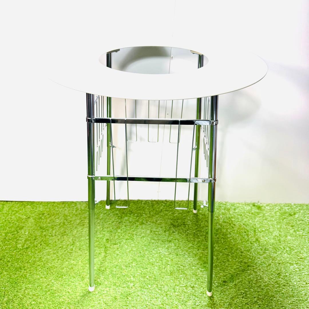 高津製作所　丸型ストーブガード　デラックス組立式　カフェテーブル サイドテーブル