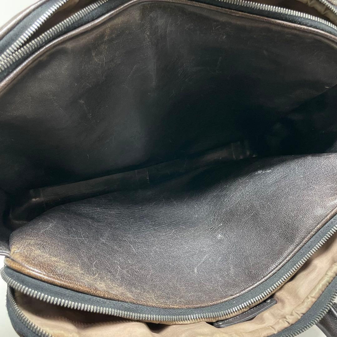 H*a様 BOTTEGA VENETA レザー ビジネスバッグ ブラウン