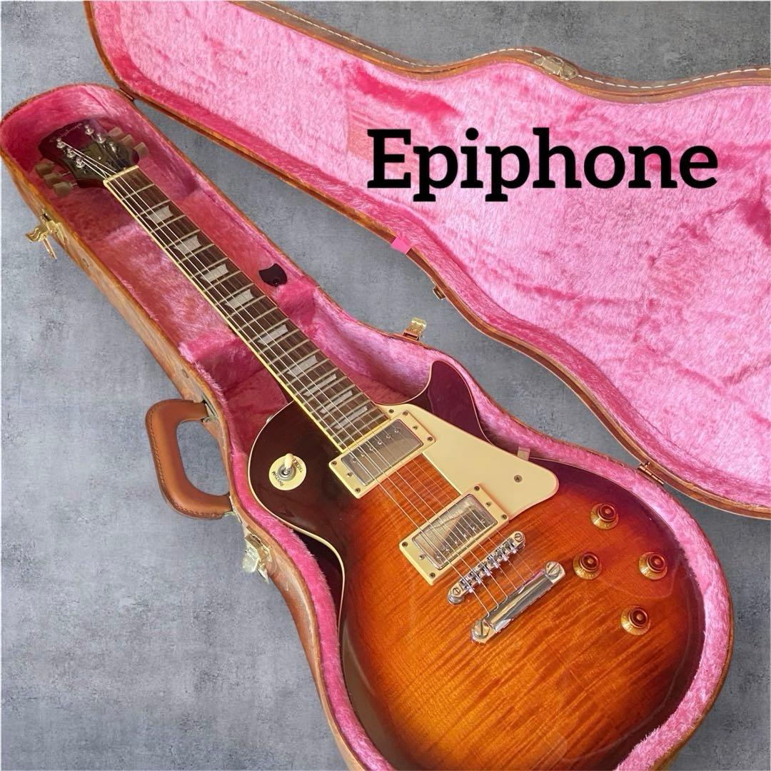 エピフォン　レスポール　スタンダードモデル　ギブソン　エレキギター　ケース付き