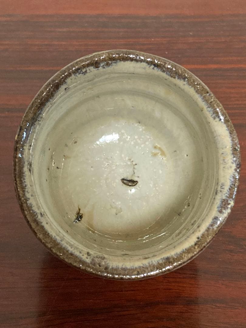 丸田宗彦　斑唐津　彫ぐい呑