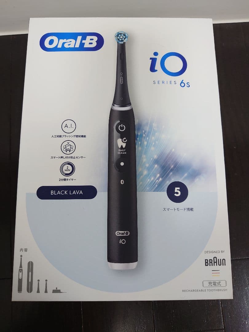 【新品】Oral-B iO Series 6s ブラックラバーモデル