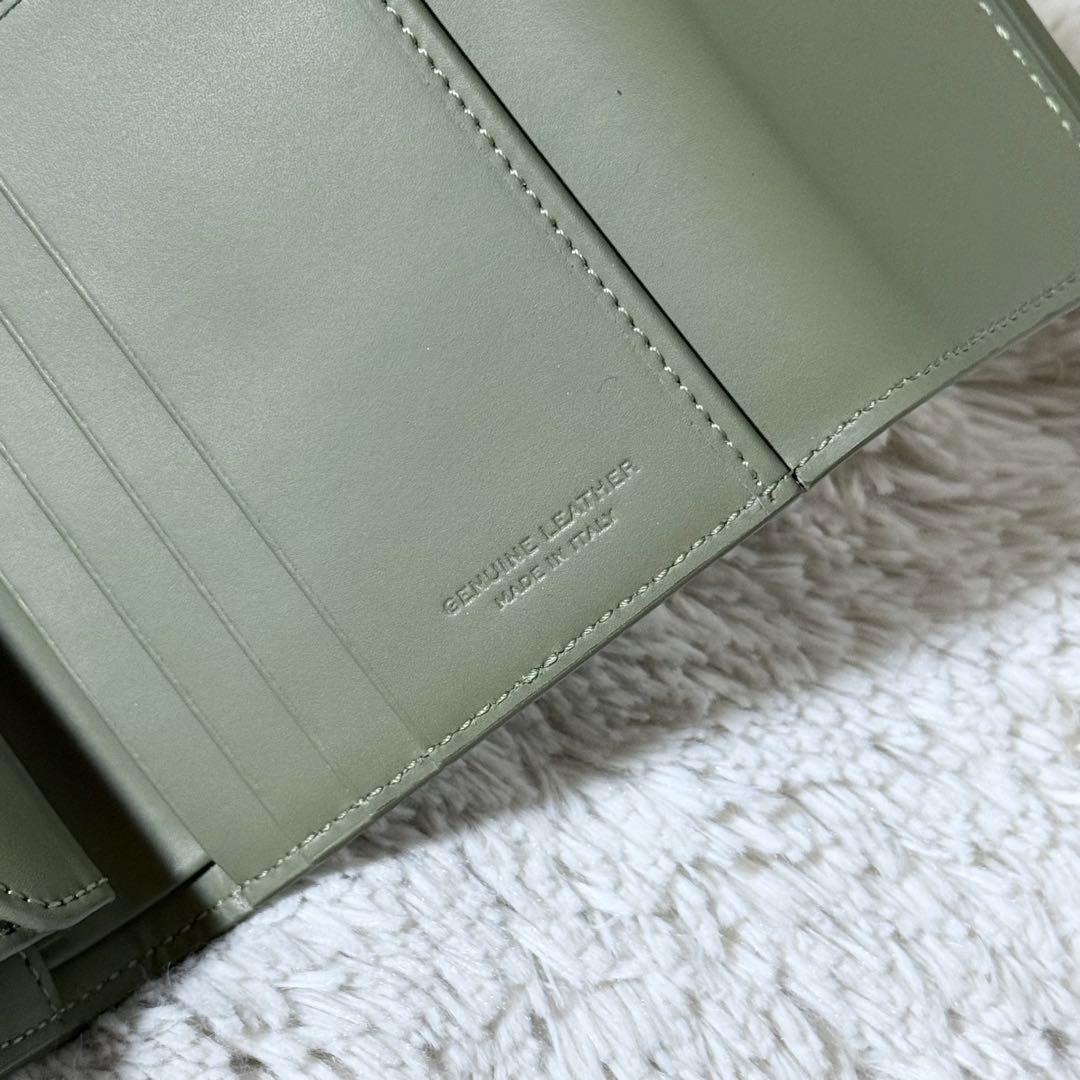 ⭐️新品未使用⭐️　IACUCCI　イアクッチ　RUGA　三つ折り財布　オリーブ