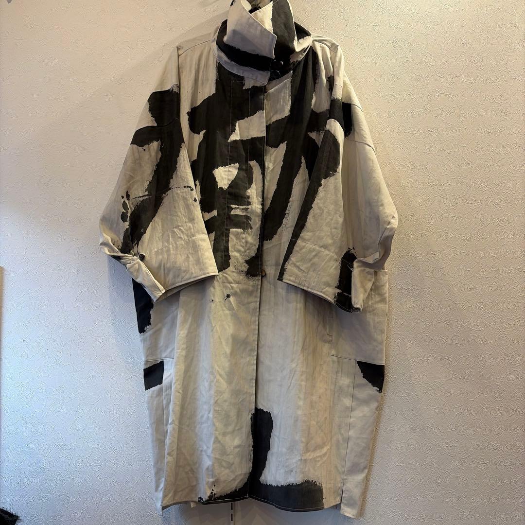 奉納旗古布リメイクコートハンドメイド