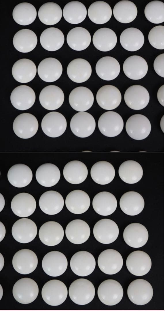 送料無料　日向特産　日向スワブデ蛤碁石36号・碁笥セット　旧家蔵出