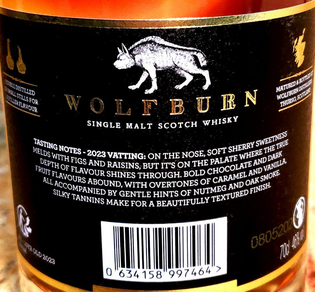 スコッチウイスキー　WOLF BURN 10年 ノンチルフィルター