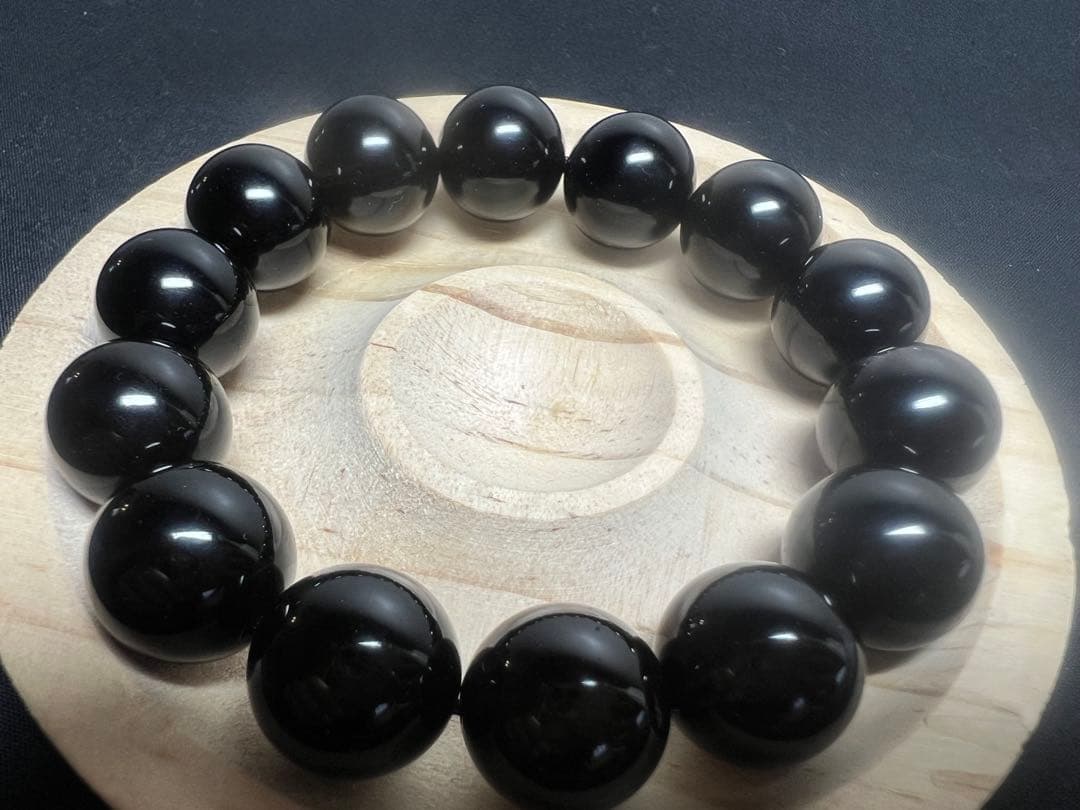私のエネルギー吸いすぎた魔除けの王様⭐︎スターモリオン(黒水晶)ブレスレット