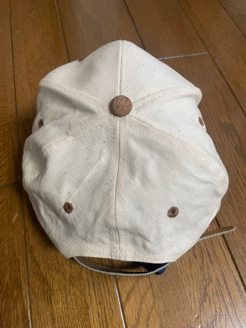 m.stockビンテージ　SONY MUSIC 生成り　キャップ