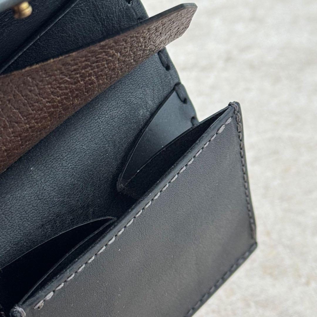 safuji ミニ折り財布 サフジ レザー ミニウォレット コンパクト財布