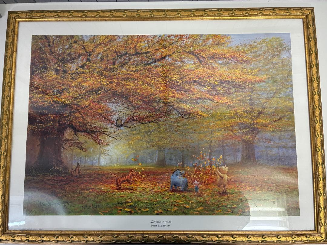 B536-003 エレンショウ くまのプーさん ディズニー 額付き