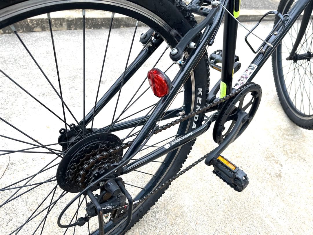 マウンテンバイク クロスバイク 26インチ ブラック 引取り限定