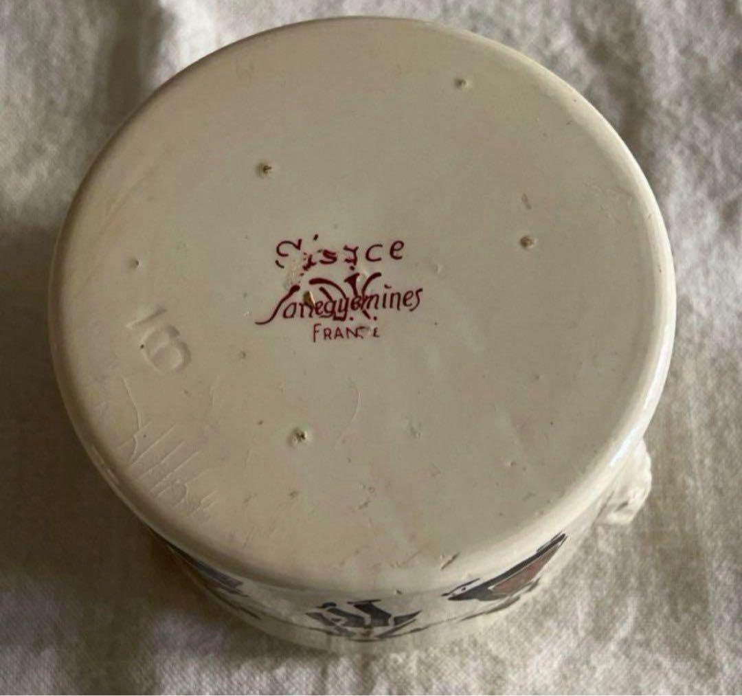 フランス アンティーク サルグミンヌ アルザス テリーヌポット キャニスター