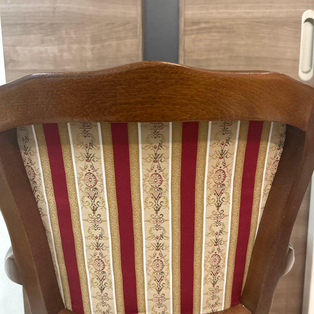 【美品】イタリア製　アームチェア　ダイニングチェア