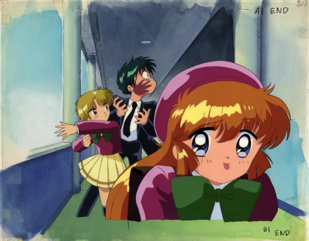 怪盗セイント・テール 28話ラストカット 大判セル画 実物背景合致