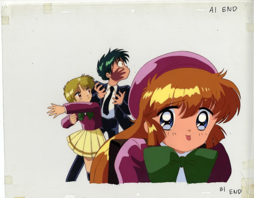 怪盗セイント・テール 28話ラストカット 大判セル画 実物背景合致