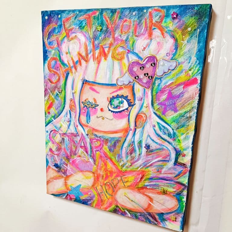 【一点物:イラストアートSALE】★GET YOUR SHINING STAR★