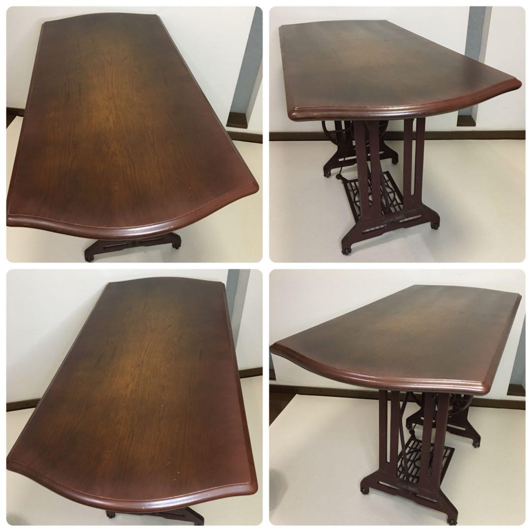 天板部のみ　ジャノメ 足踏み ミシンテーブル 飛騨産業の天板 リメイクテーブル