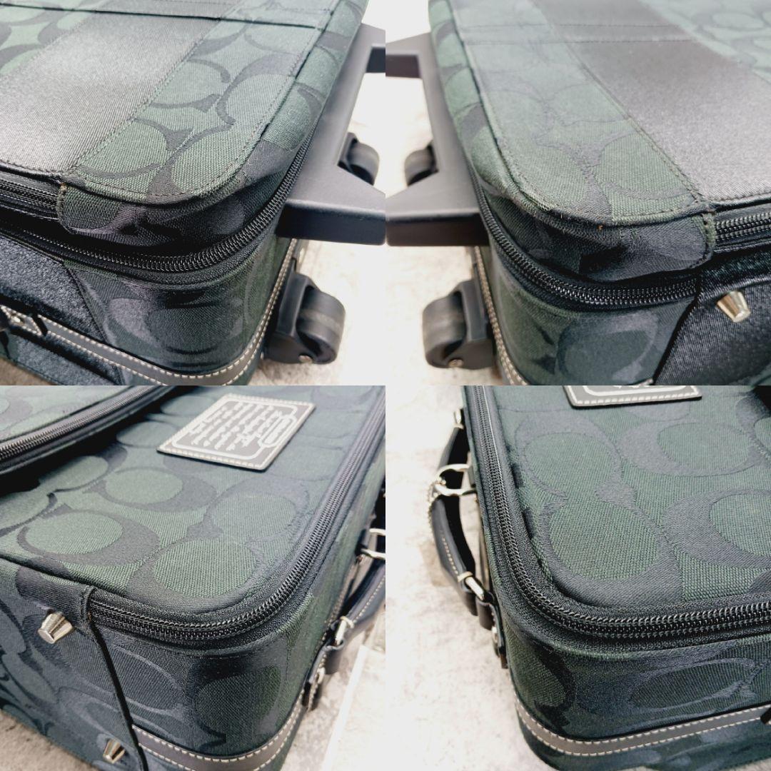 DD様✨COACH✨キャリーケース シグネチャー 出張 機内持ち込み可 大容量