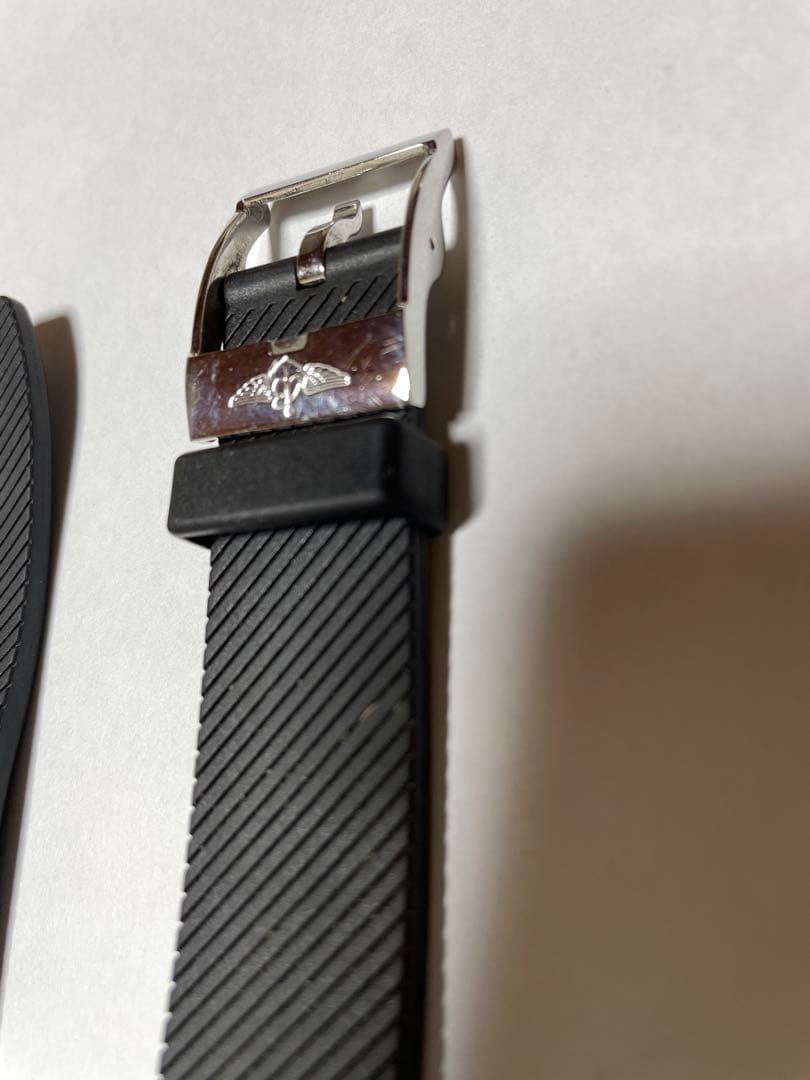 ブライトリング　ラバーベルト（ブラック） 金属バックル　純正品