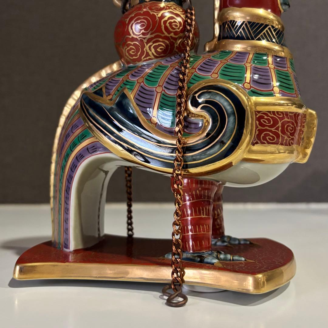 波佐見焼 林九郎窯 古伊万里様式 置物 伊万里焼 有田焼 希少 ヴィンテージ