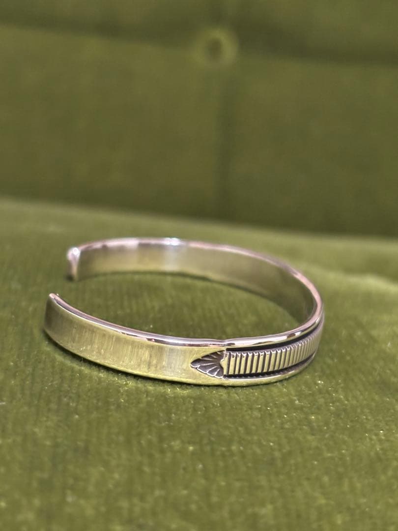 ナバホ族★ブルースモーガン バングル　Sterling Silver スタンプ