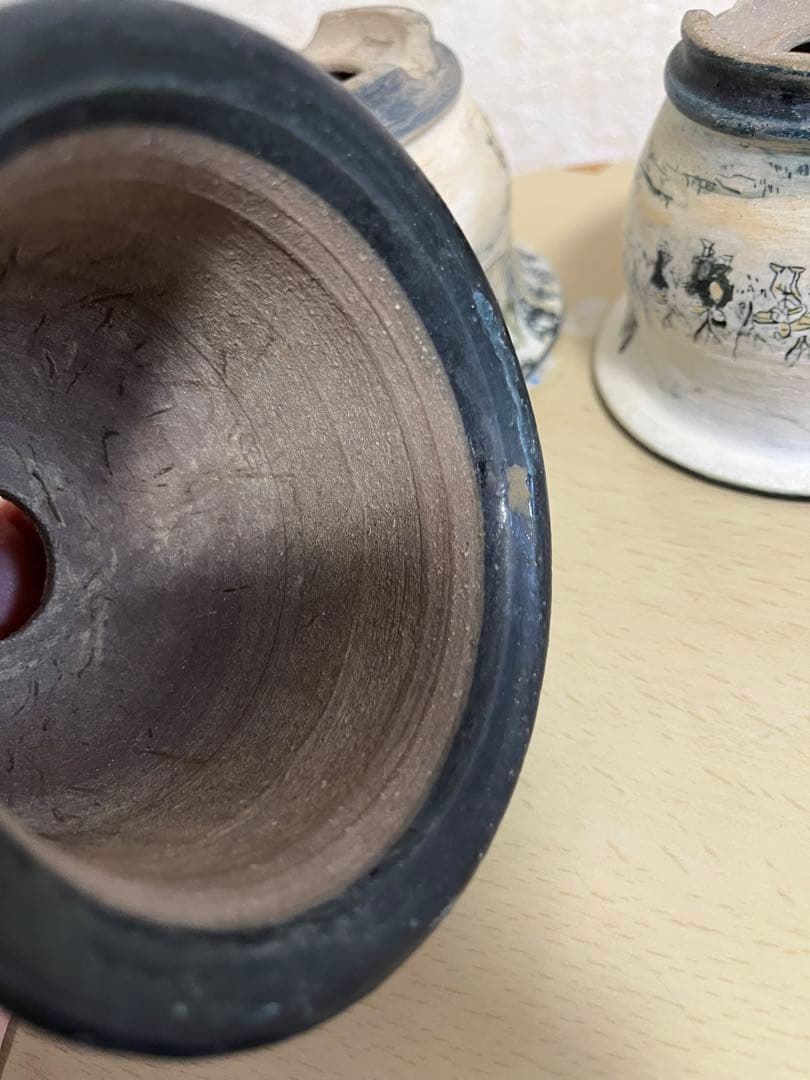 陶翠作　東海道五拾三次画　盆栽鉢