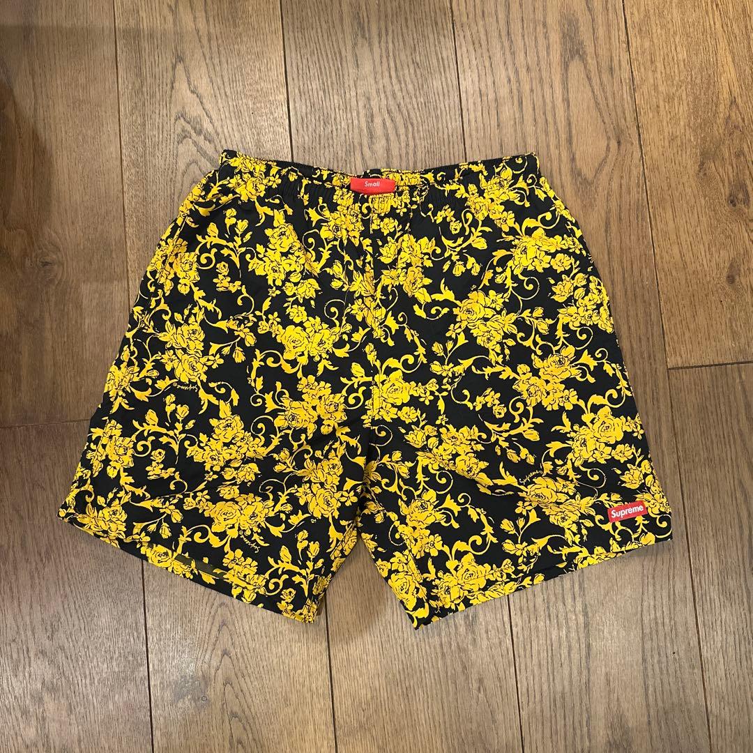 Supreme 花柄ショートパンツ small box ligo swim S