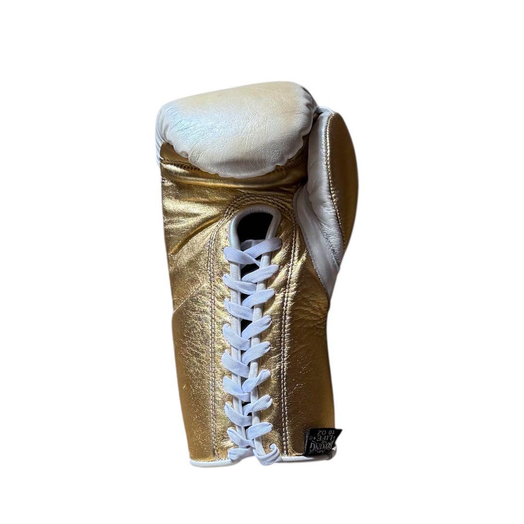 NO BOXING NO LIFE ボクシンググローブ ゴールド