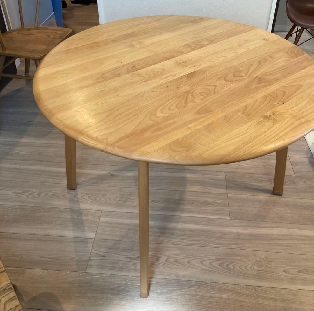 モモナチュラルダイニングテーブル　丸テーブル