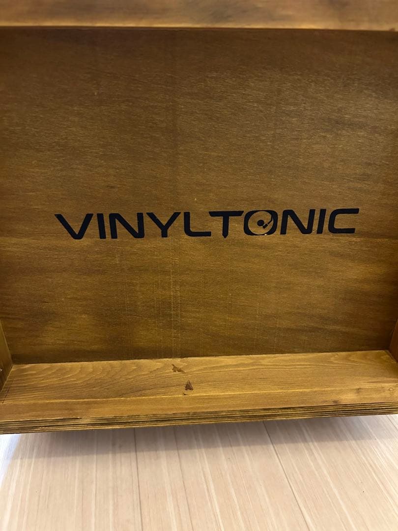VINYLTONIC 木製レコードボックス　イギリスで購入