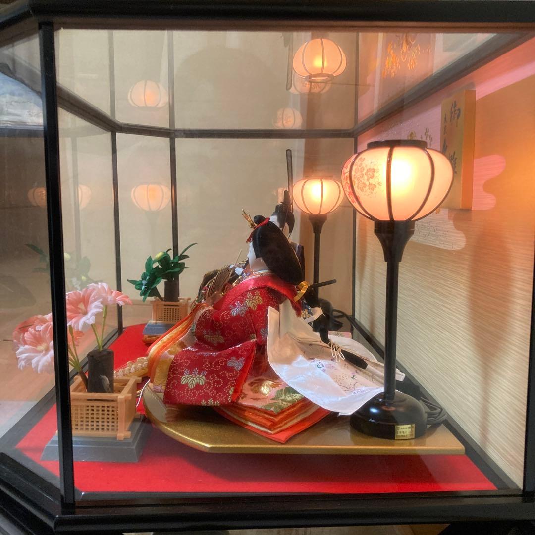 久月　三五雛人形　親王飾りケース入り