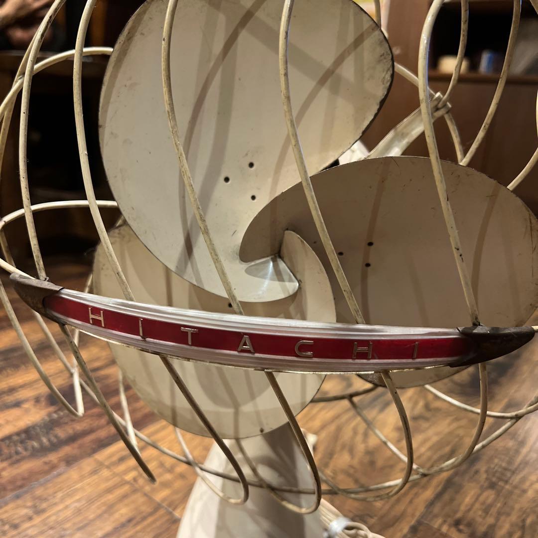 HITACHI レトロ扇風機 クリーム色