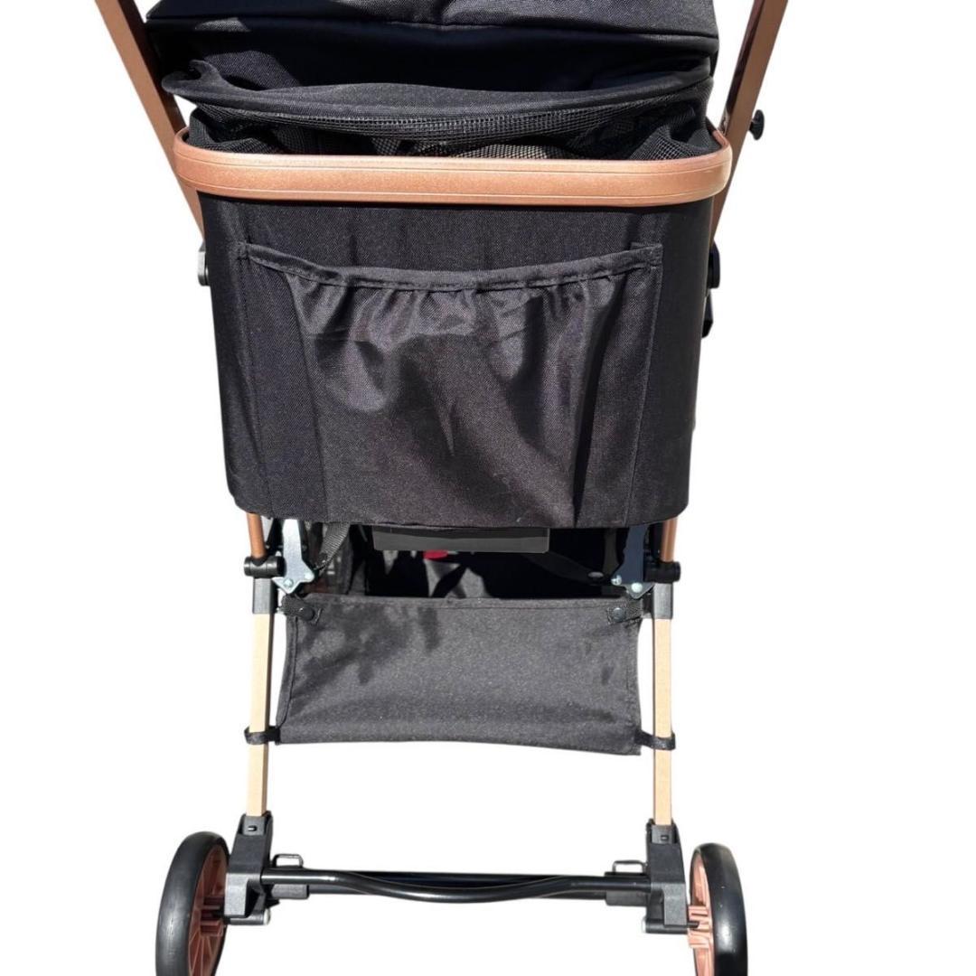 【美品】 ペットカート 2way 折りたたみ 軽量 輪止め ブレーキ付