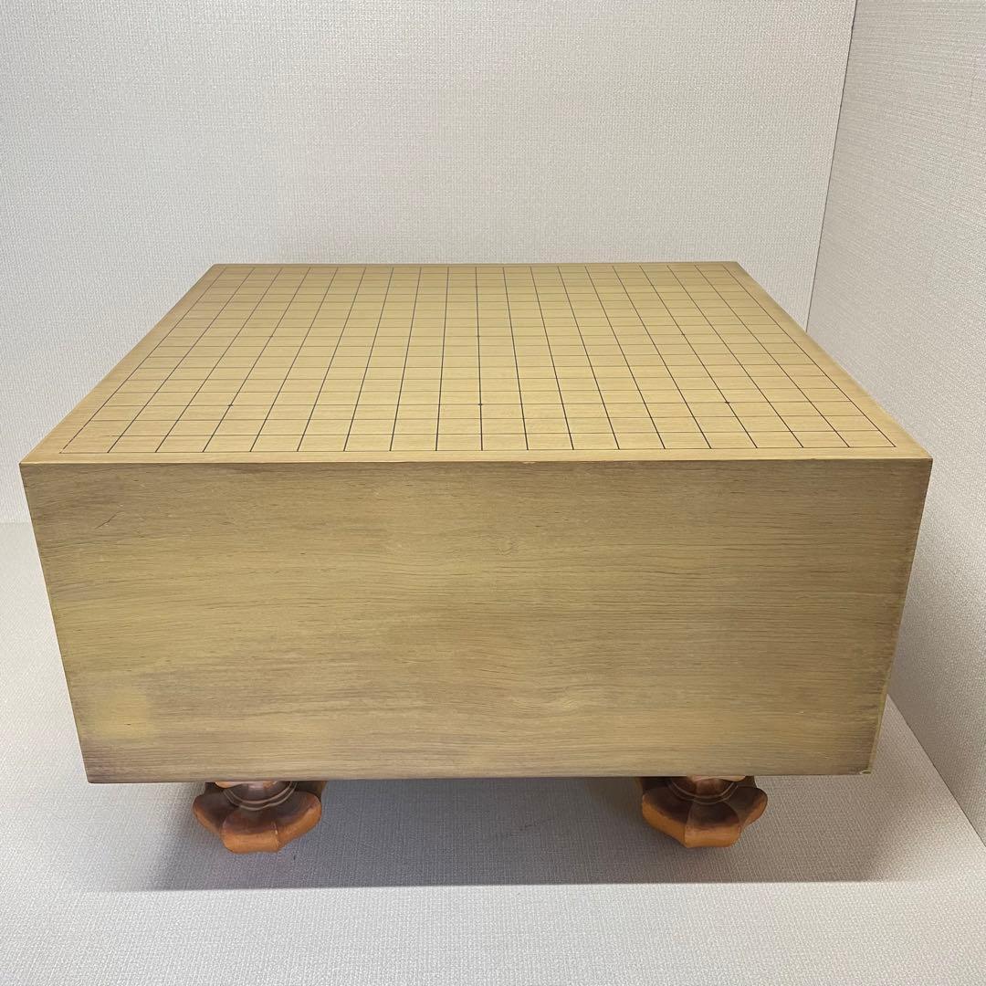 囲碁盤　脚付碁盤 厚さ約20cm へそ 蓋付