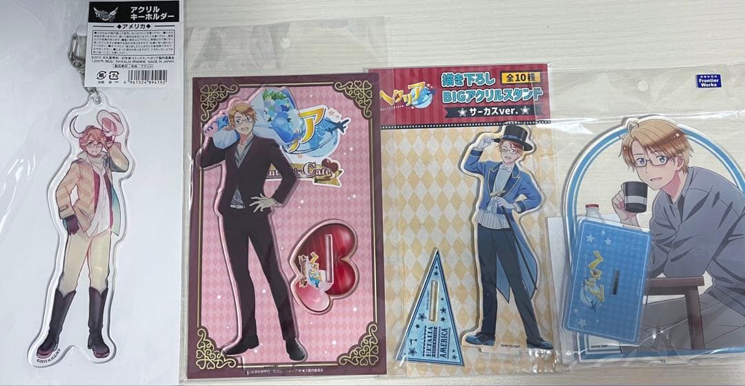 ヘタリア まとめ売り アメリカ中心 アクスタ 缶バッジ ねんどろいど など