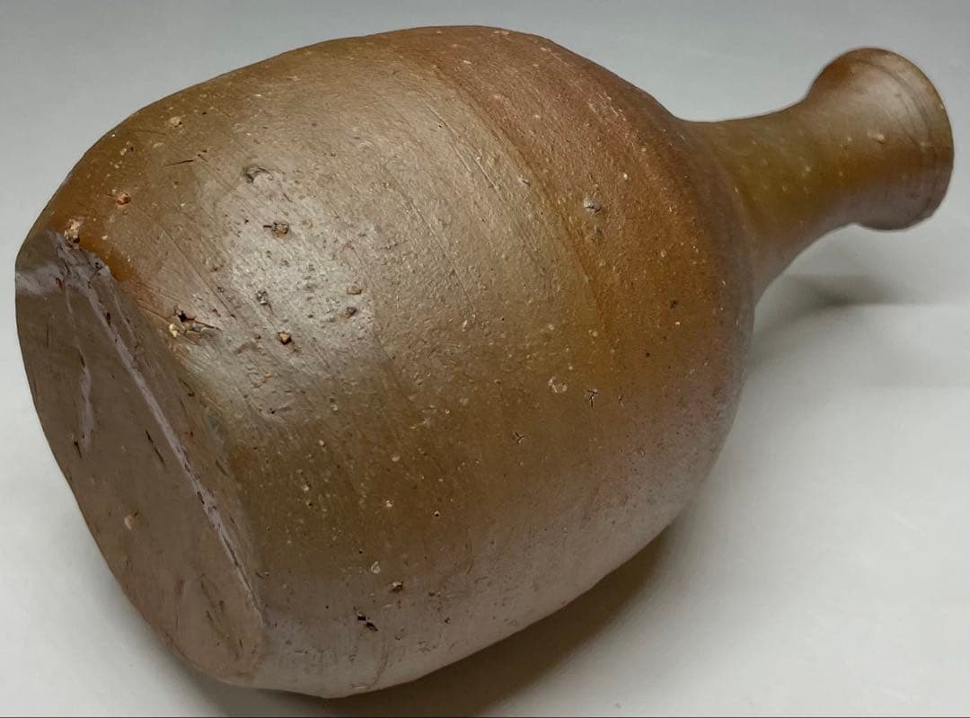 県指定重要無形文化財　金重道明　備前徳利　備前焼　共箱　d517